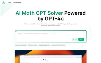 AI Math GPT Solver Powered by GPT-4o