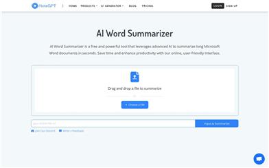 AI Word Summarizer