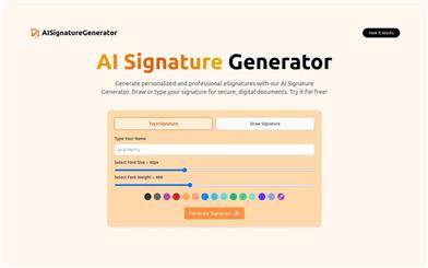 AI Signature Generator