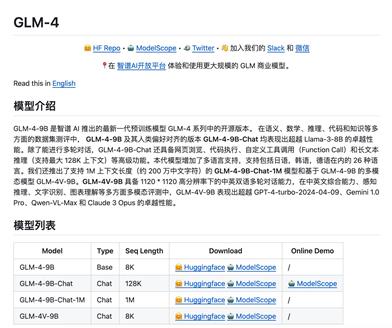 GLM-4系列