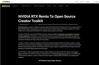 NVIDIA RTX Remix