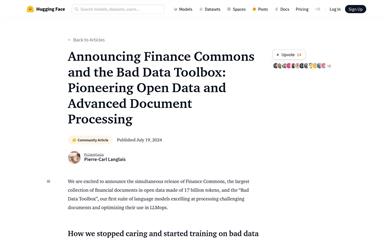 Finance CommonsとBad Data Toolbox