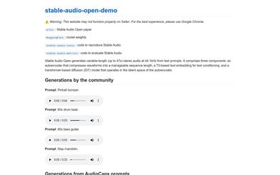 Stable Audio Open Demo