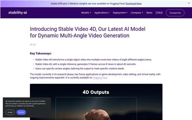 Stable Video 4D