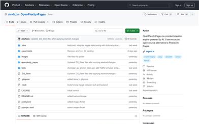 OpenPlexity Pages