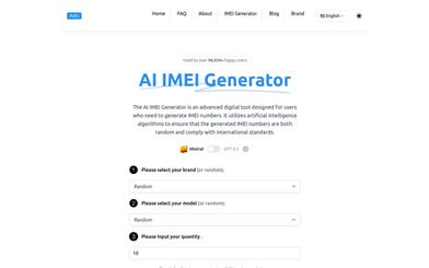 AI IMEI Generator