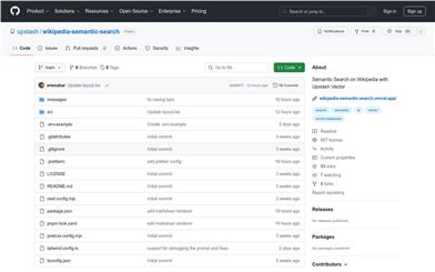 Upstash Vectorを用いたWikipediaのセマンティック検索