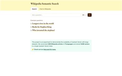 Wikipedia Semantic Search