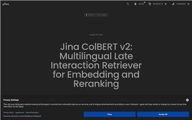 Jina ColBERT v2