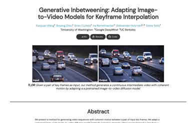 Generative Keyframe Interpolation with Forward-Backward Consistency