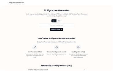 AI署名ジェネレーター.com