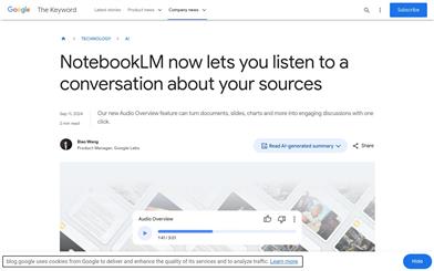 NotebookLM Audio Overview