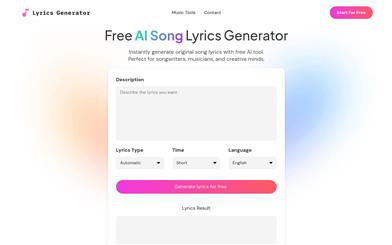 AI Lyrics Generator