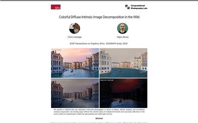 Colorful Diffuse Intrinsic Image Decomposition
