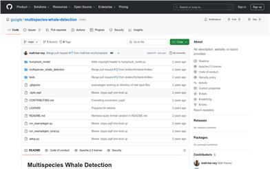 Multispecies Whale Detection