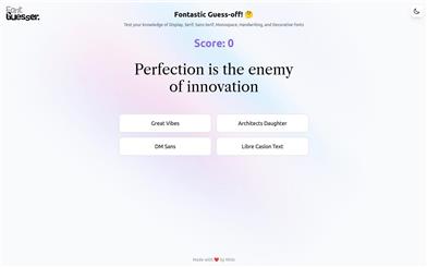 Font Guesser