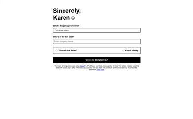 Sincerely Karen