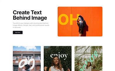 Text Behind Image AI
