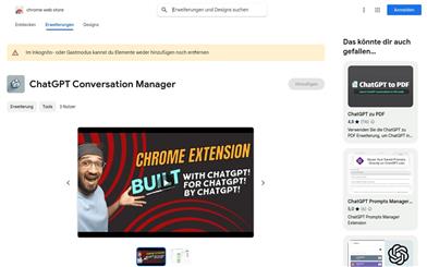 ChatGPT Conversation Manager