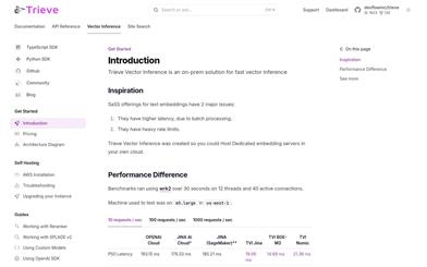 Trieve Vector Inference