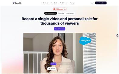 Gan.AI AI Video Personalization