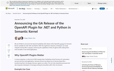 Semantic Kernel OpenAPI Plugin