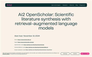 Ai2 OpenScholar