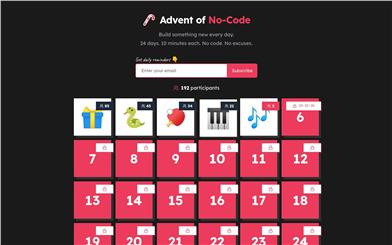 Advent of No-Code