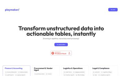 Tables by Playmaker