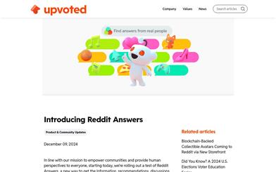 Reddit Answers