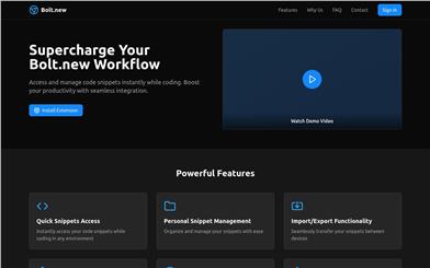 Bolt.new Chrome Extension