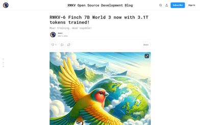 RWKV-6 Finch 7B World 3
