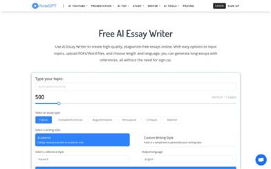 NoteGPT AI論文作成ツール