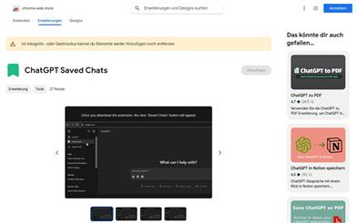 ChatGPT Saved Chats