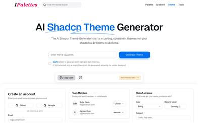 AI Generator shadcn Theme