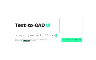 Text-to-CAD UI