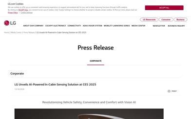 LG AI In-Vehicle Experience