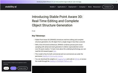 Stable Point Aware 3D