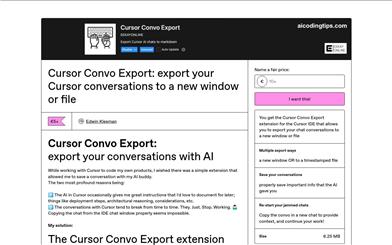 Cursor Convo Export