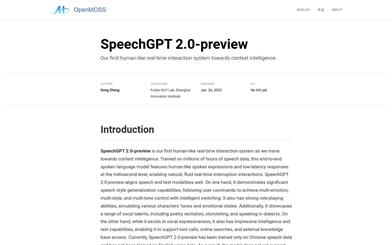 SpeechGPT 2.0-preview