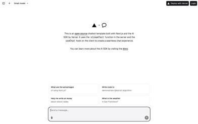 Next.js Chatbot Template