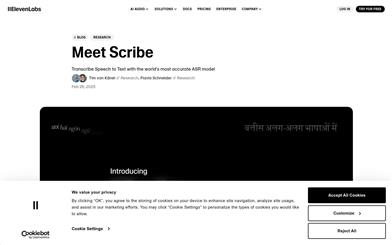 ElevenLabs Scribe