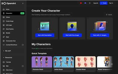 OpenArt Characters