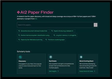 Ai2 PaperFinder
