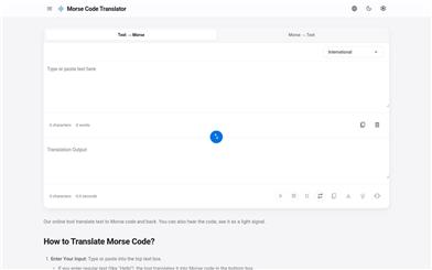 Morse Code Translator